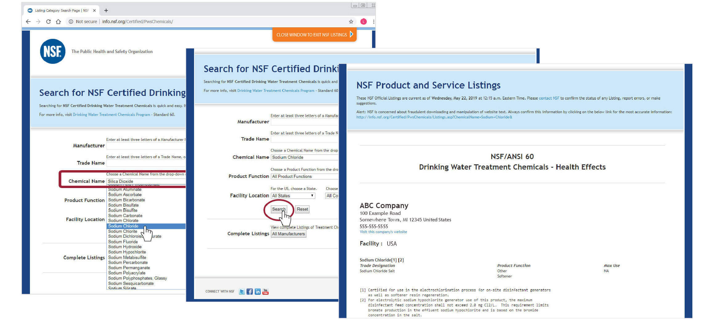 Sodium Hypochlorite NSF/ANSI/CAN Standards | NSF