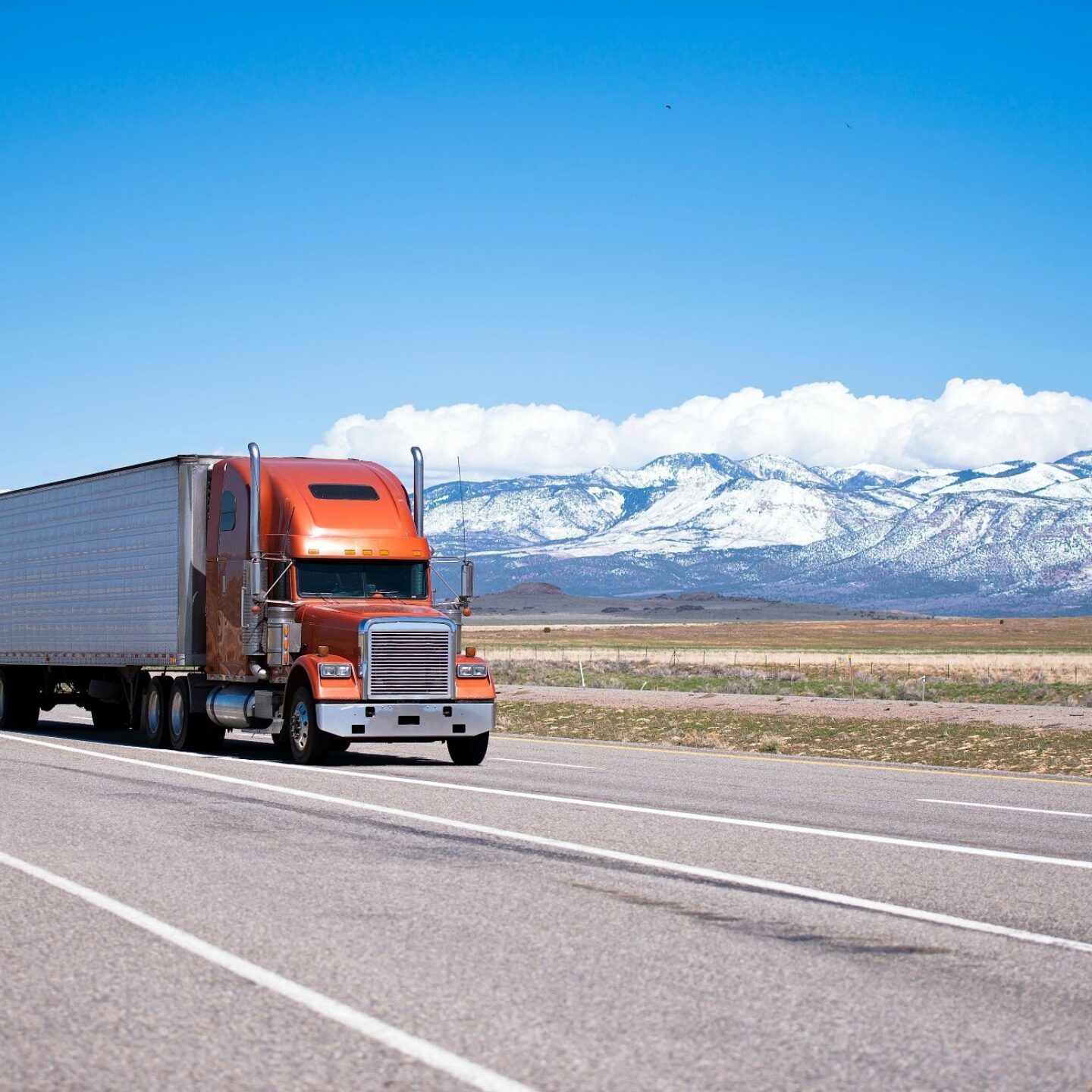 Truck on highway transporting food - Transportation is a critical link in the food supply chain, and it’s becoming more complex as it grows in scale | NSF
