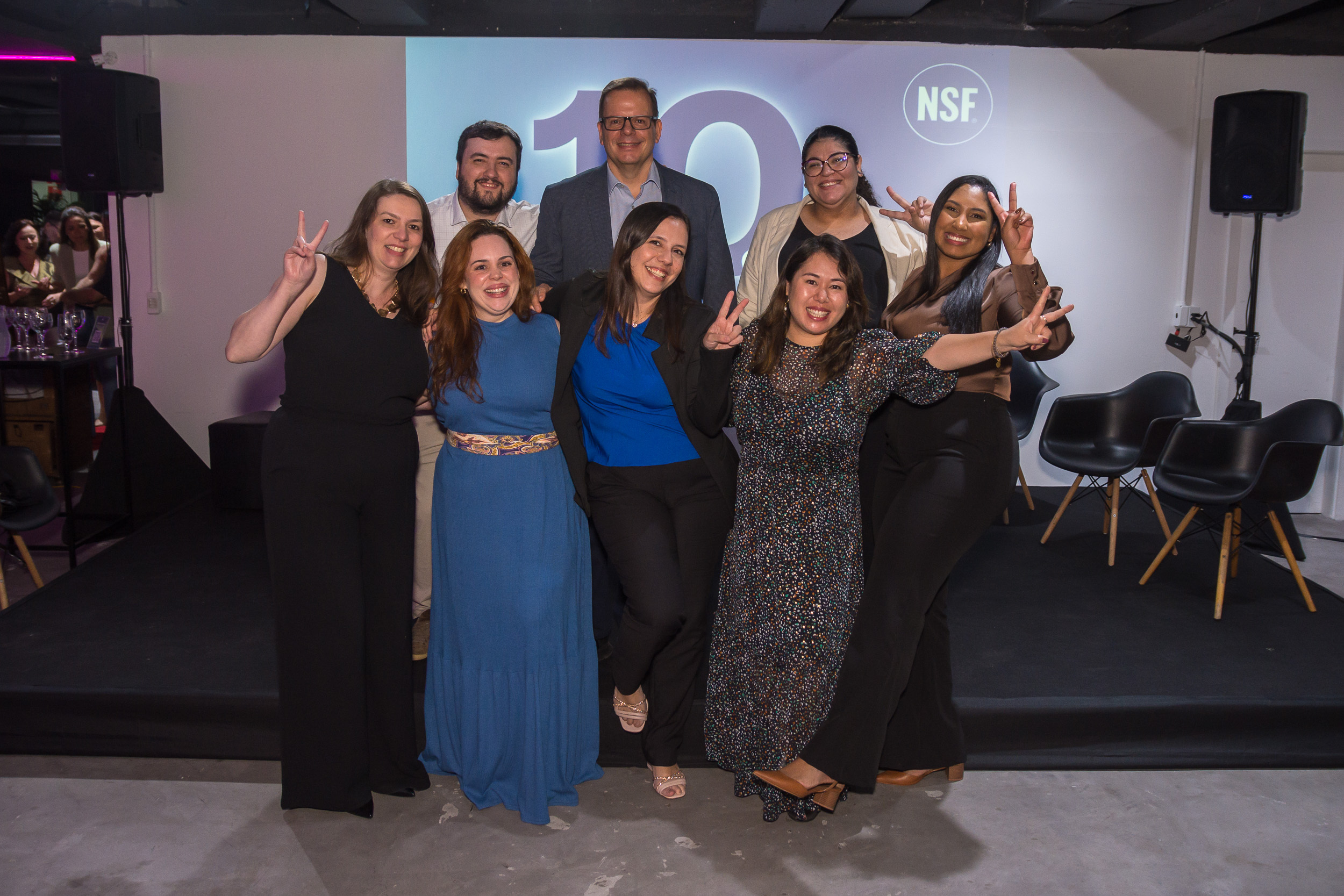 NSF Brazil team celebrating 10 years
