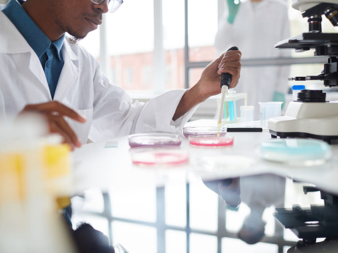 Scientist in lab study - Scientific Studies | NSF International