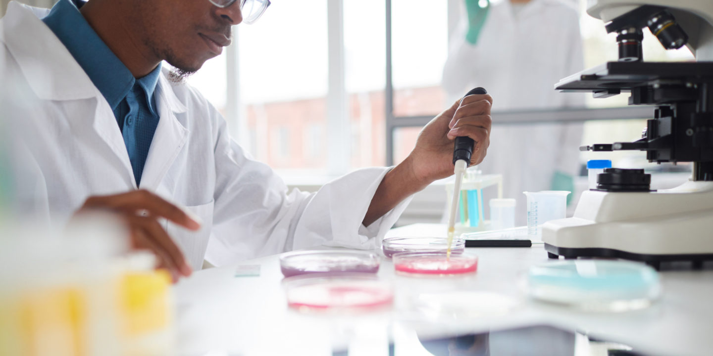 Scientist in lab study - Scientific Studies | NSF International