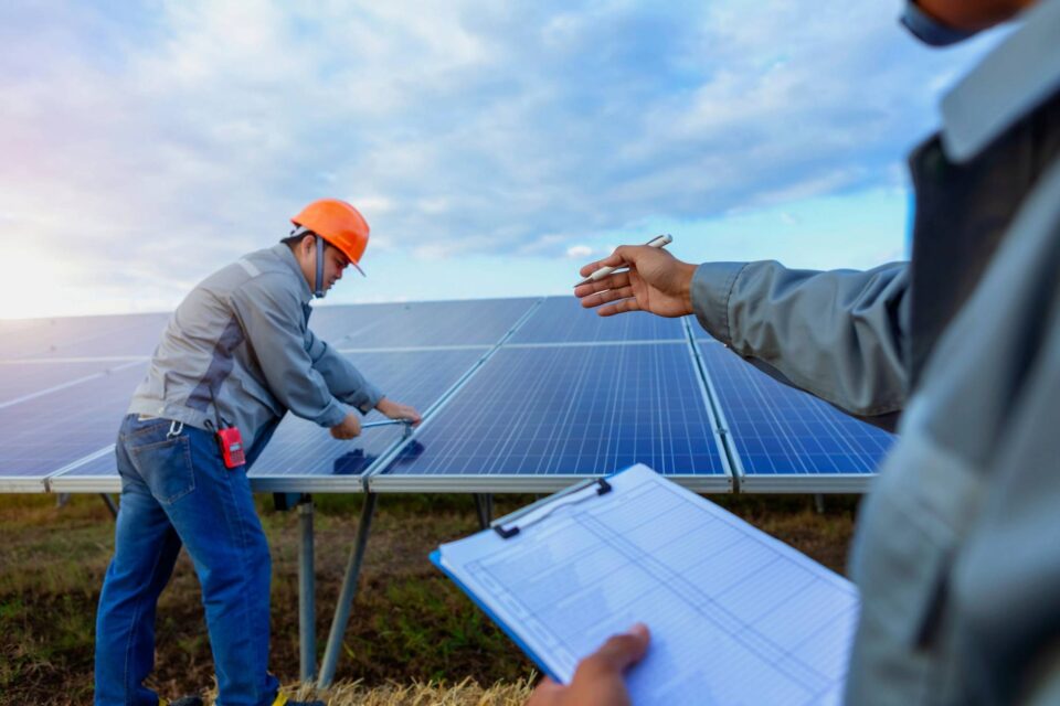 Solar panel work 111067441